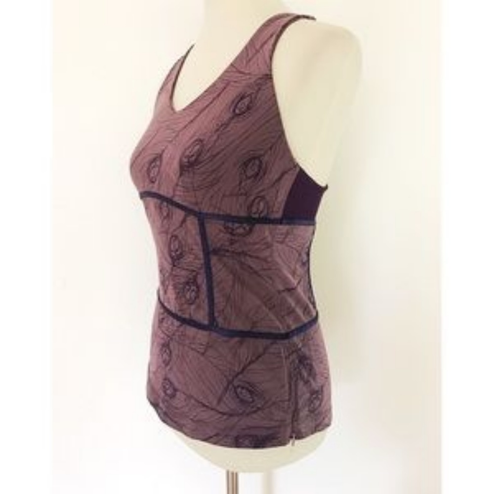 SALE!! Rare Sirsa tank feather print purple